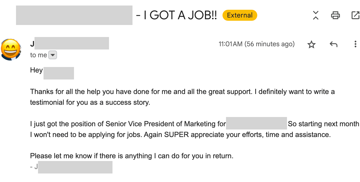 Customer testimonials about getting interviews through ApplyAll