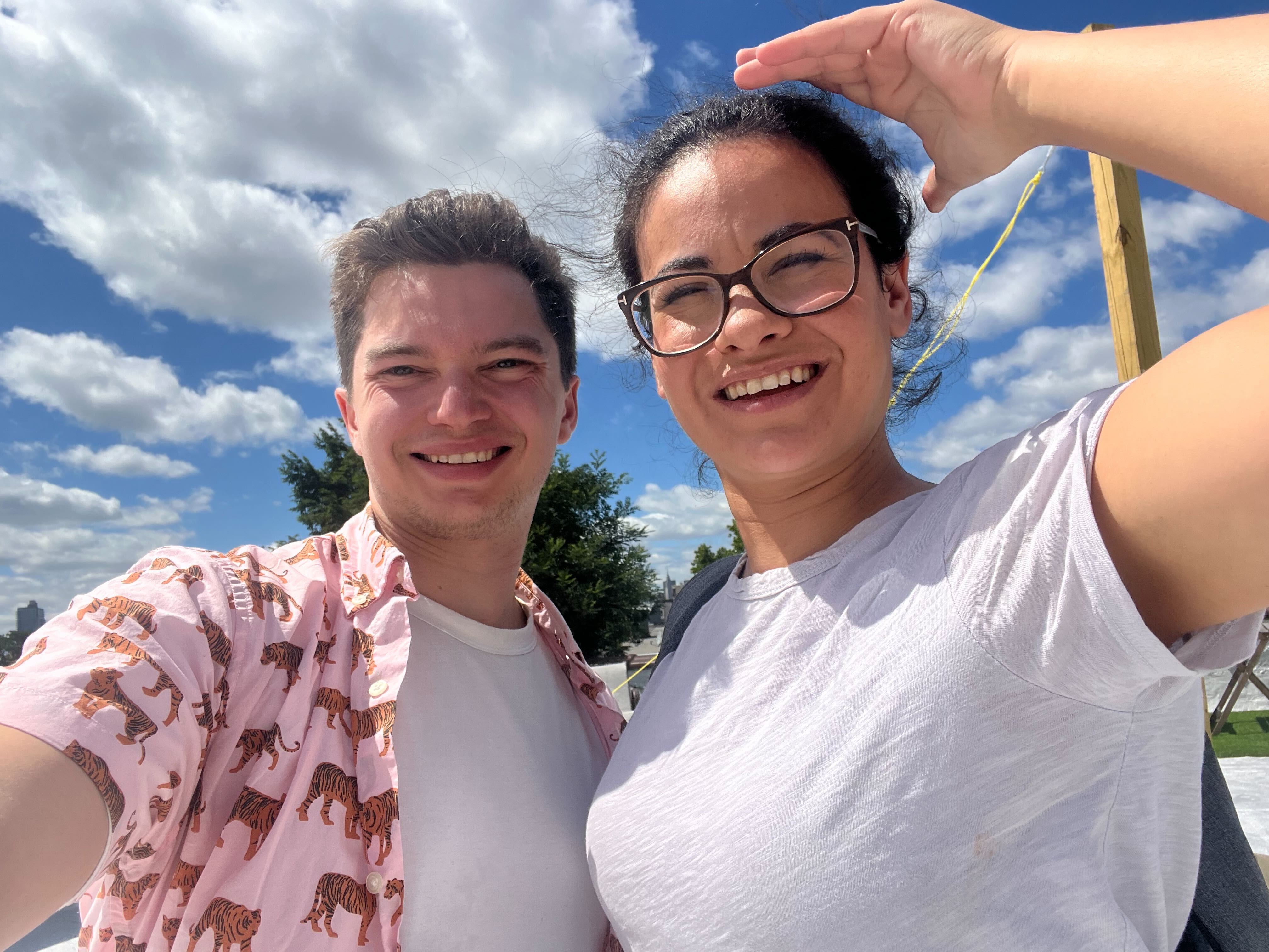 Anthony and Tal meeting in person in New York City