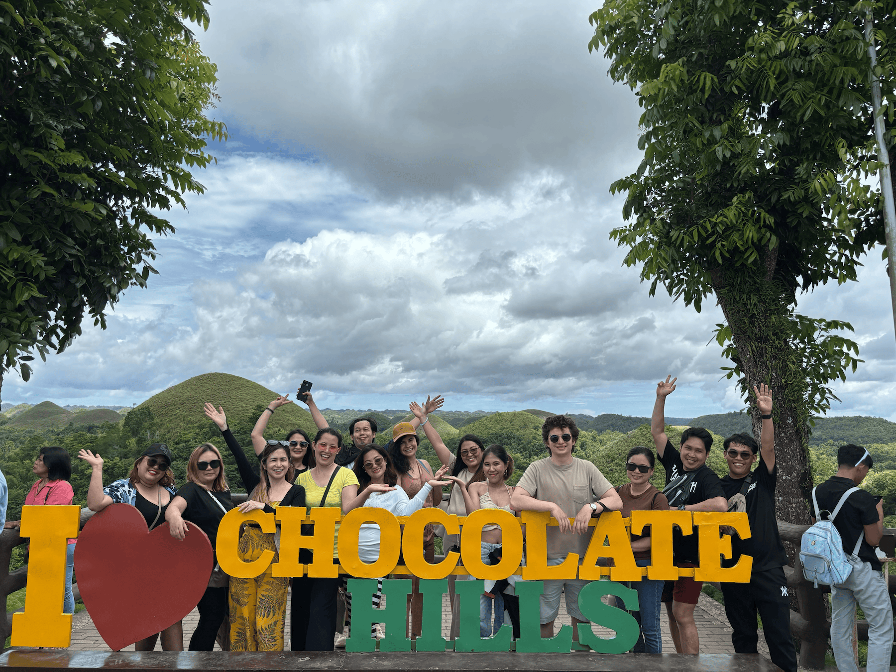 The Chocolate Hills limestone landscape on Bohol